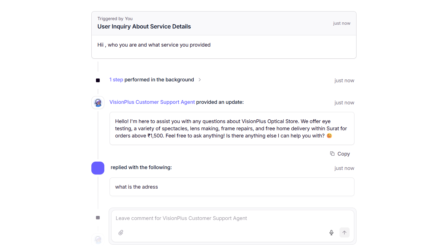 VisionPlus AI Support Agent